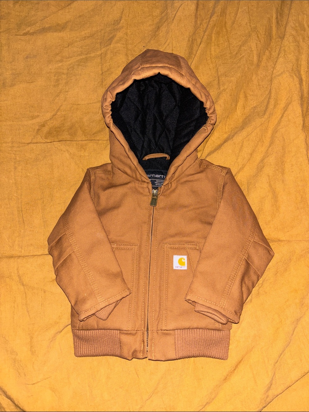 Carhartt Brown Toddler Hooded Zip Jacket